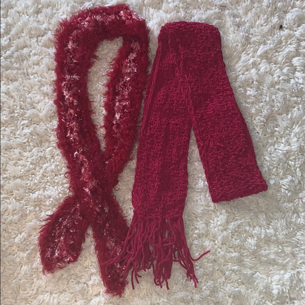 NWOT fushia scarves